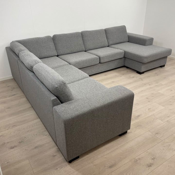 Nyrenset | Lys grå Saturday u-sofa med sjeselong fra Bohus