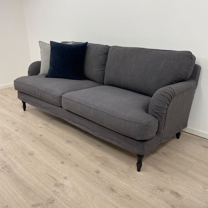 Nyrenset | Grå IKEA Stocksund 3-seter sofa med dunputer