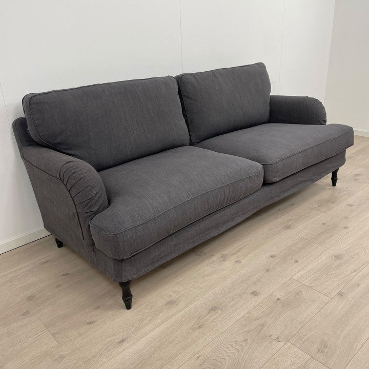 Nyrenset | Grå IKEA Stocksund 3-seter sofa med dunputer