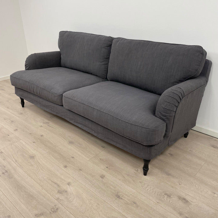 Nyrenset | Grå IKEA Stocksund 3-seter sofa med dunputer