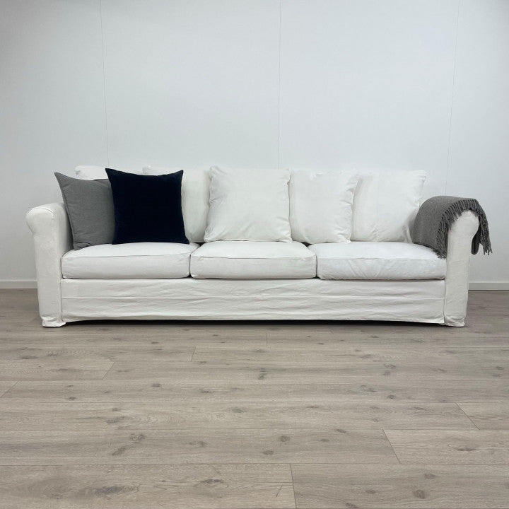 Nyrenset | Hvit IKEA 3-seter sofa