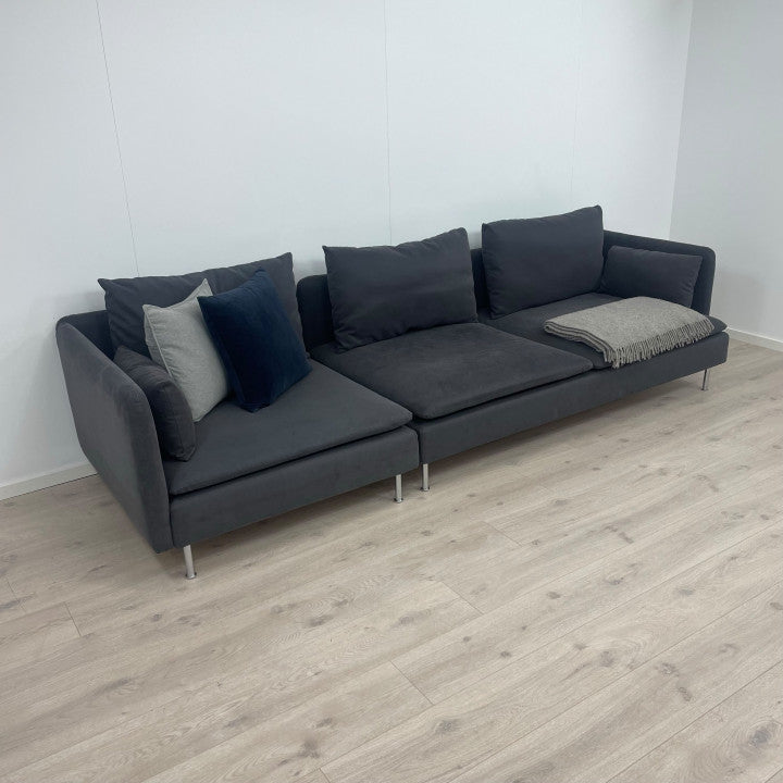 Nyrenset | Mørk IKEA Söderhamn 3-seter sofa/modulsofa