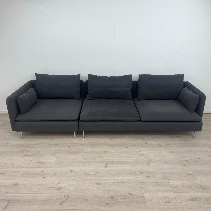 Nyrenset | Mørk IKEA Söderhamn 3-seter sofa/modulsofa