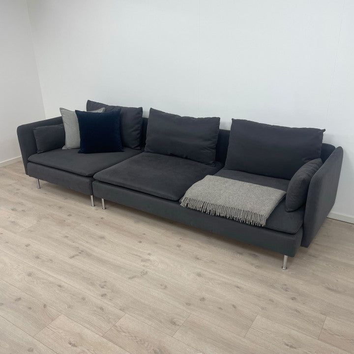 Nyrenset | Mørk IKEA Söderhamn 3-seter sofa/modulsofa