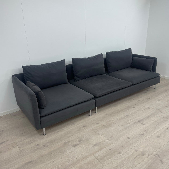 Nyrenset | Mørk IKEA Söderhamn 3-seter sofa/modulsofa