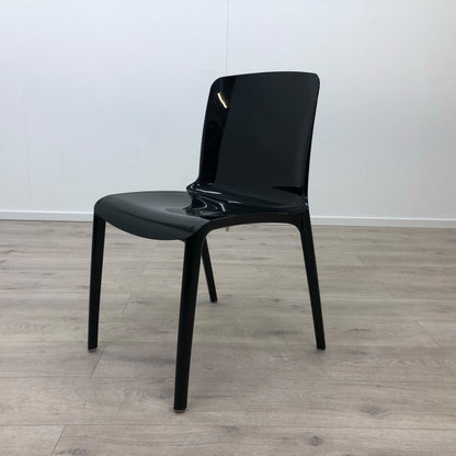 KAST - Sort transparent plaststol