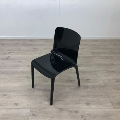 KAST - Sort transparent plaststol