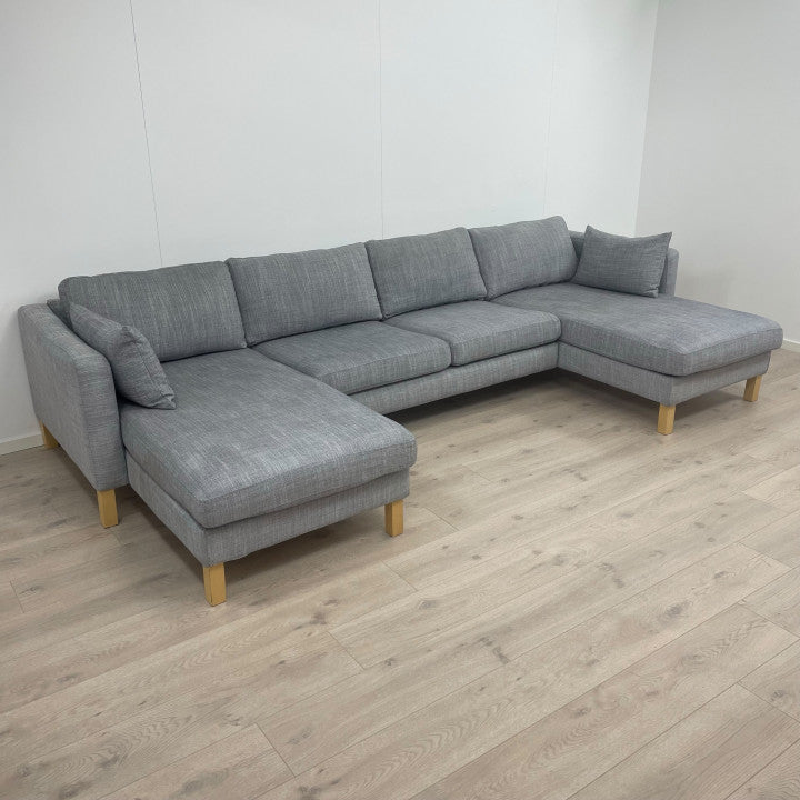 Nyrenset | Grå IKEA Karlstad u-sofa