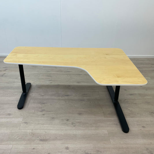 IKEA BEKANT manuell hev/senk skrivebord med høyresving