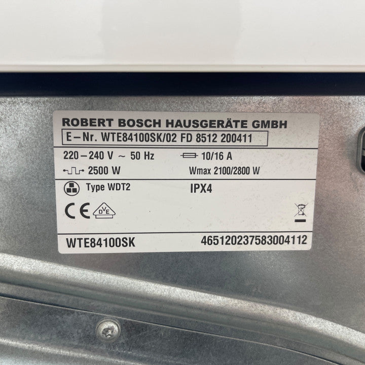 BOSCH (Mod.: WTE84100sk/02) tørketrommel