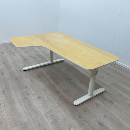 Elektriske hev/senk skrivebord med venstre sving