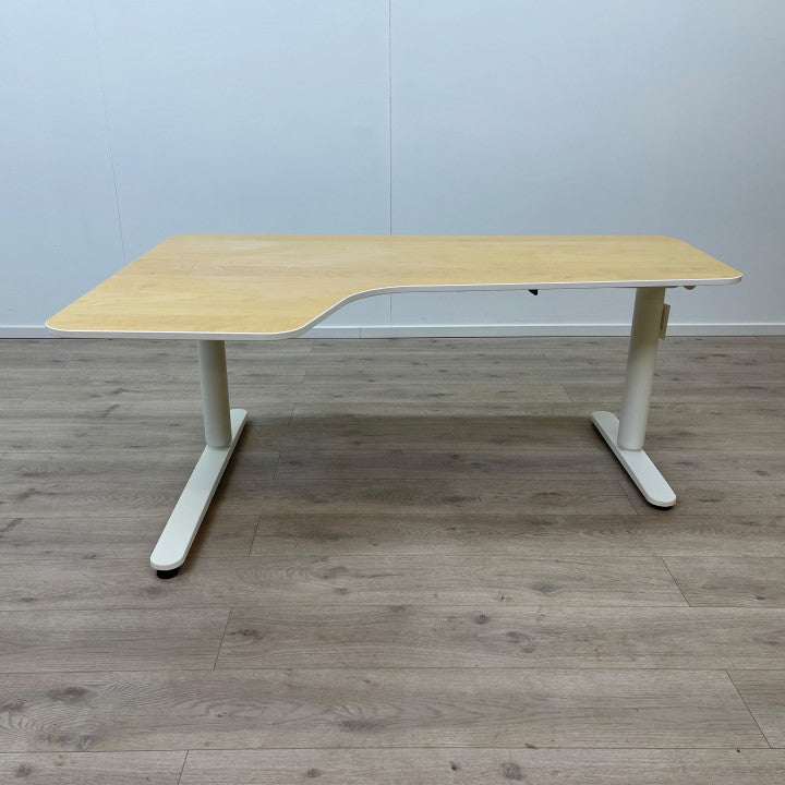 Elektriske hev/senk skrivebord med venstre sving