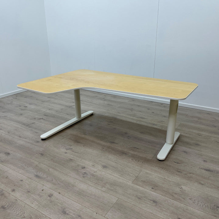 Elektriske hev/senk skrivebord med venstre sving