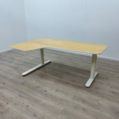 Elektriske hev/senk skrivebord med venstre sving