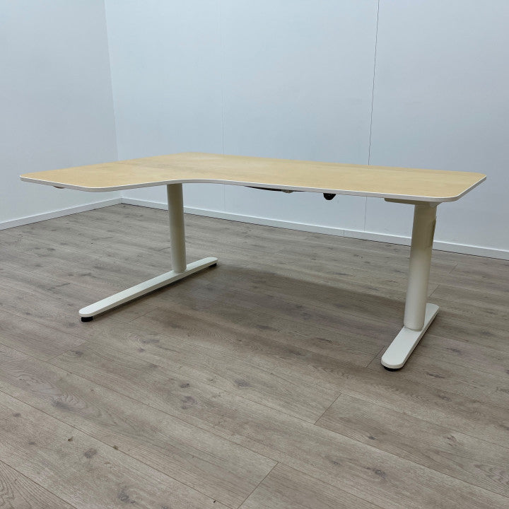 Elektriske hev/senk skrivebord med venstre sving