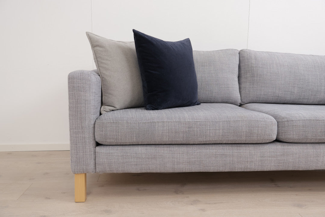 Nyrenset | Grå IKEA Karlstad 3-seter sofa