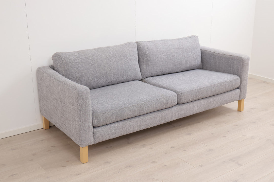 Nyrenset | Grå IKEA Karlstad 3-seter sofa