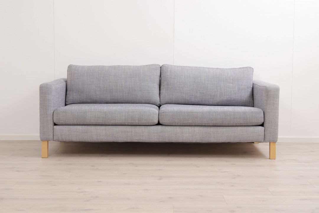 Nyrenset | Grå IKEA Karlstad 3-seter sofa