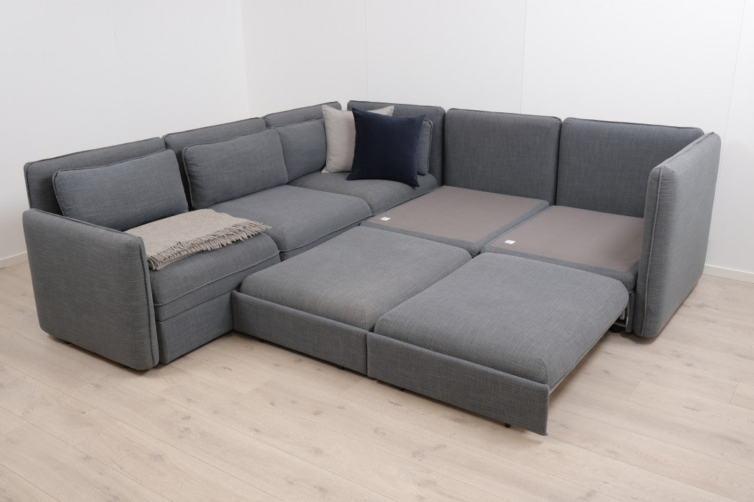 Nyrenset | IKEA Vallentuna hjørnesofa/modulsofa med 2 stk sovemoduler