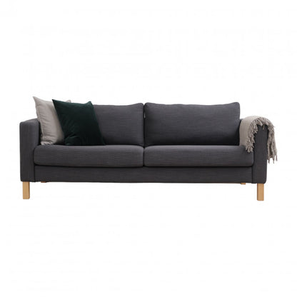 Nyrenset | Mørk IKEA Karlstad 3-seter sofa