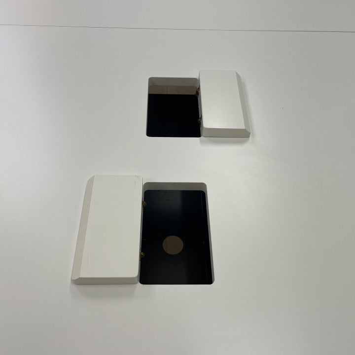 190x160 cm, Møteromsbord med flere muligheter for strømtilkobling i fargen hvit