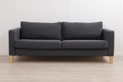 Nyrenset | Mørk IKEA Karlstad 3-seter sofa