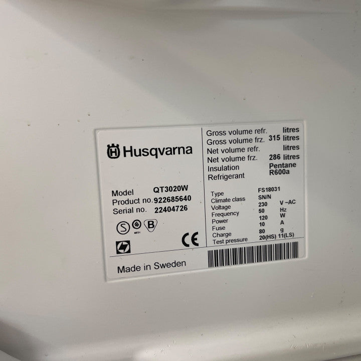 Husqvarna (Mod.: QT3020W) fryser