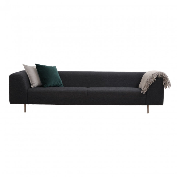 Nyrenset | Sort Bolia Less 3-seter sofa