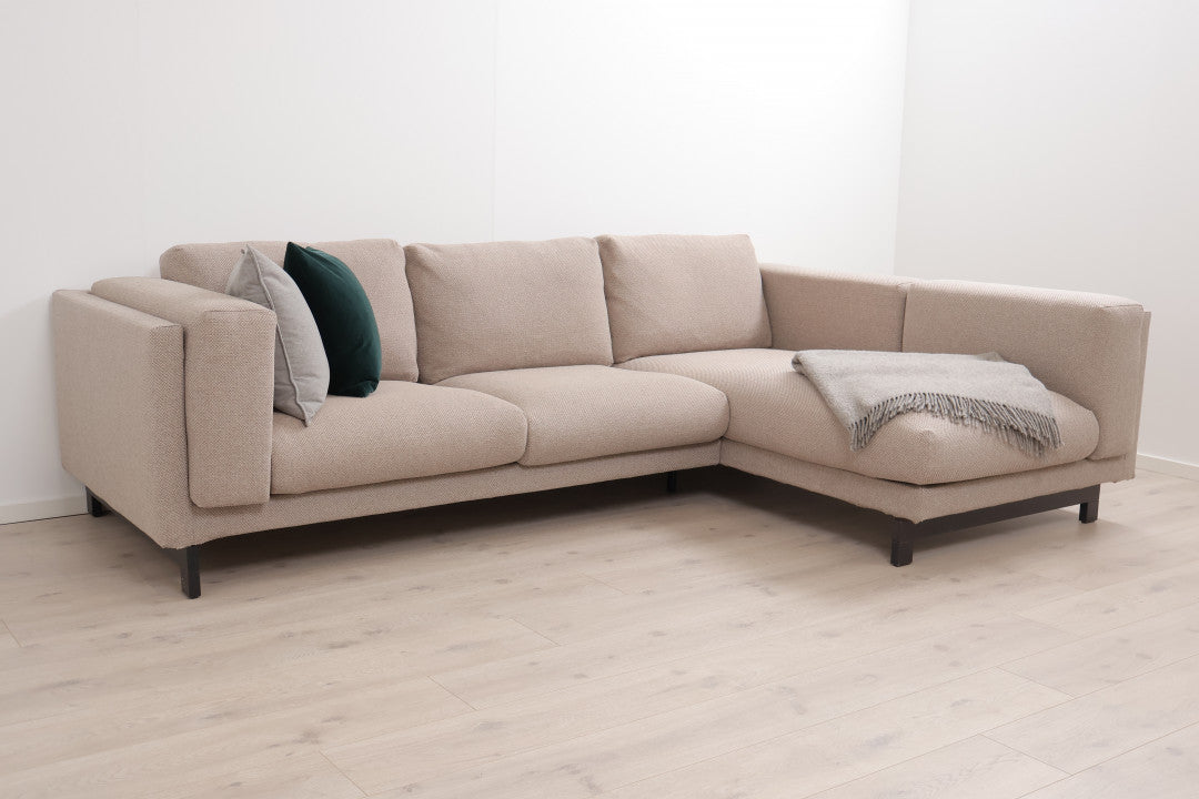 Nyrenset | Beige IKEA Nockeby sjeselongsofa