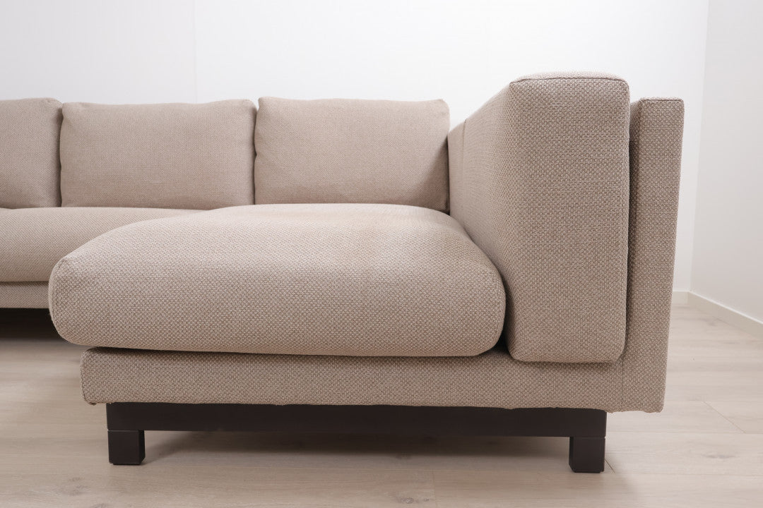 Nyrenset | Beige IKEA Nockeby sjeselongsofa