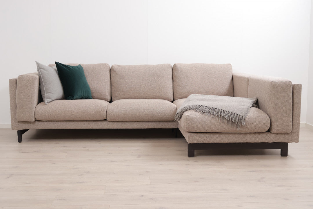 Nyrenset | Beige IKEA Nockeby sjeselongsofa