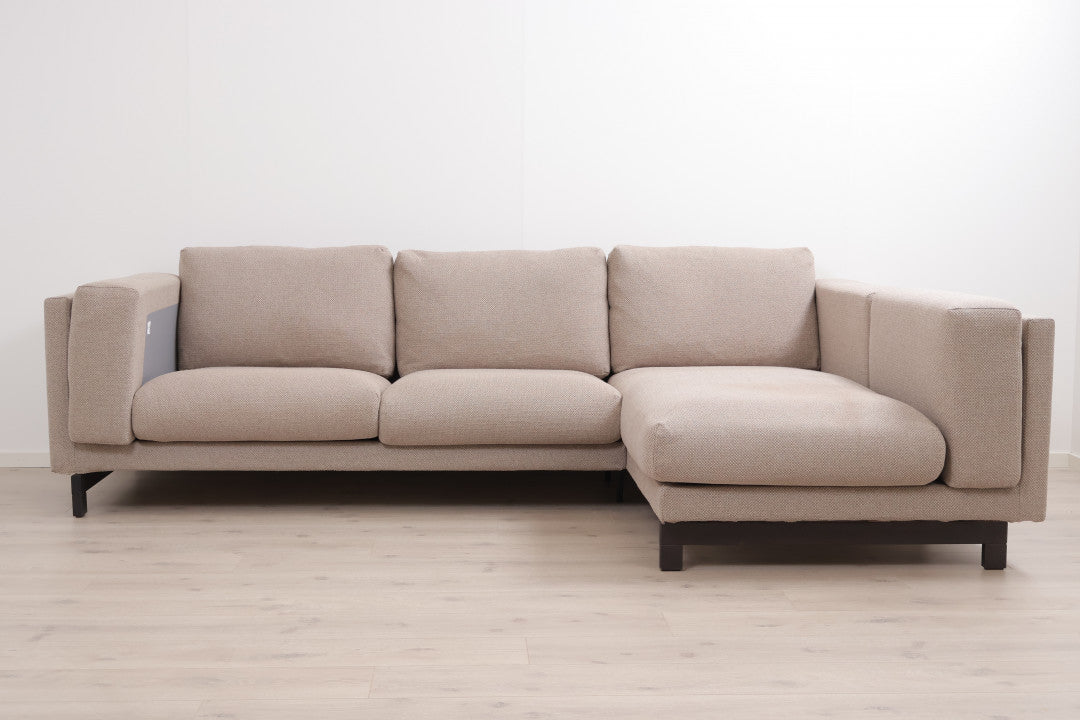 Nyrenset | Beige IKEA Nockeby sjeselongsofa