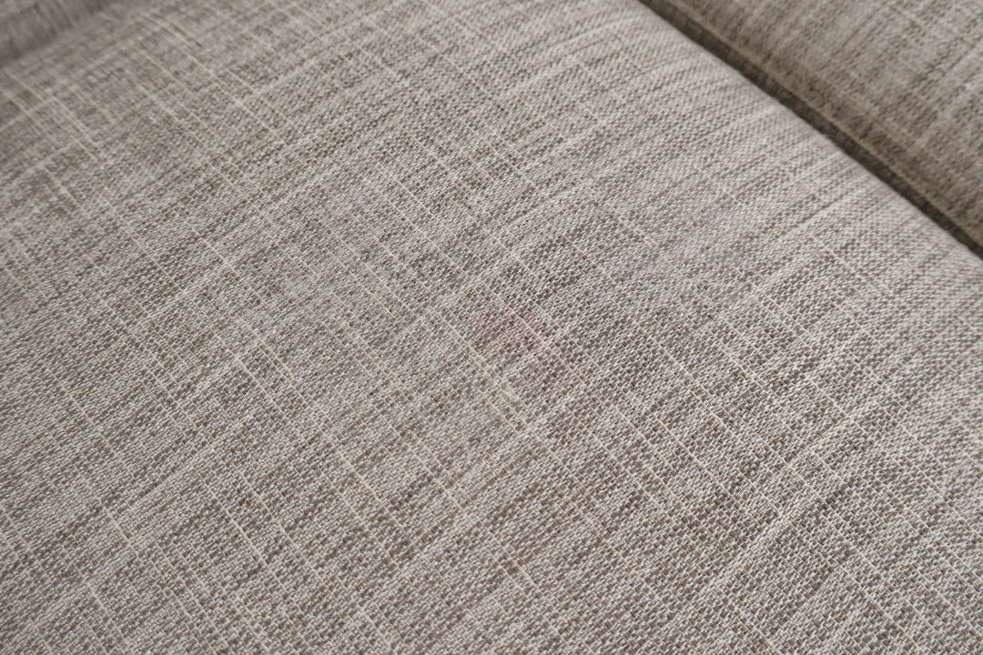 Nyrenset | Beige/grønn 3-seter sofa med sorte bein