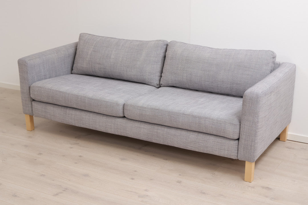 Nyrenset | Grå IKEA Karlstad 3-seter sofa