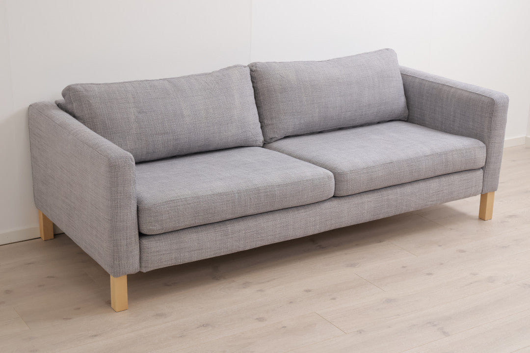 Nyrenset | Grå IKEA Karlstad 3-seter sofa