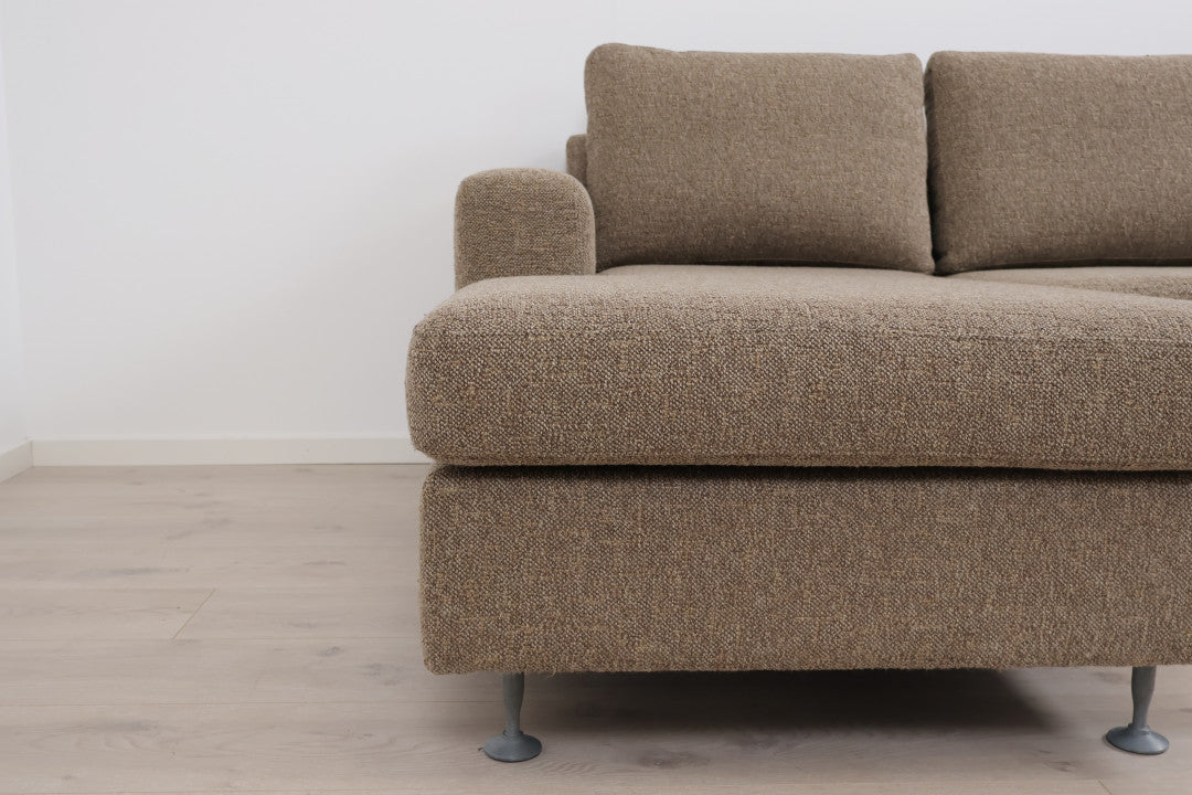 Nyrenset | Brun/beige Bolia Milano sjeselongsofa