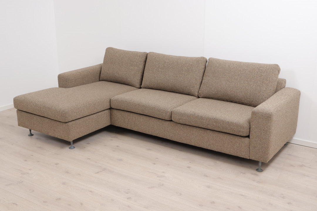 Nyrenset | Brun/beige Bolia Milano sjeselongsofa