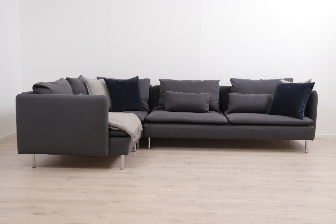 Nyrenset | Mørk IKEA Söderhamn hjørnesofa/modulsofa