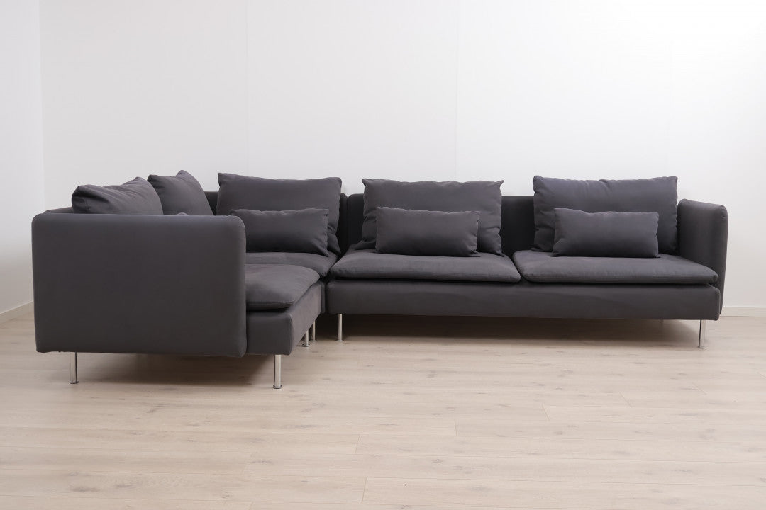 Nyrenset | Mørk IKEA Söderhamn hjørnesofa/modulsofa
