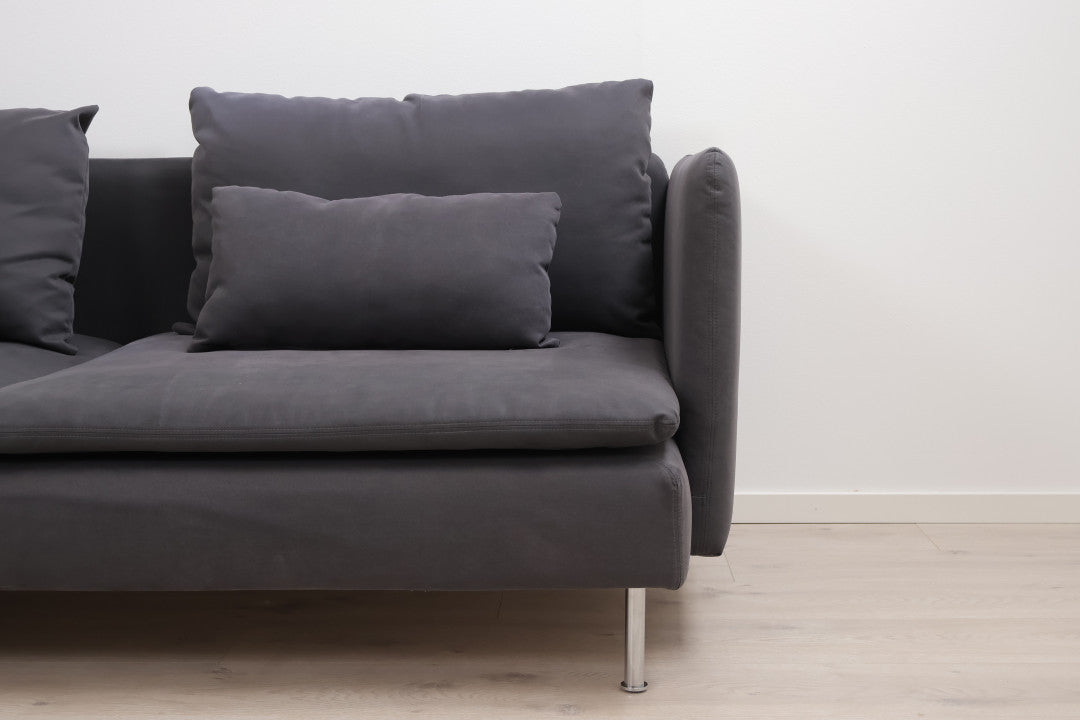 Nyrenset | Mørk IKEA Söderhamn hjørnesofa/modulsofa