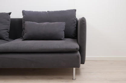 Nyrenset | Mørk IKEA Söderhamn hjørnesofa/modulsofa