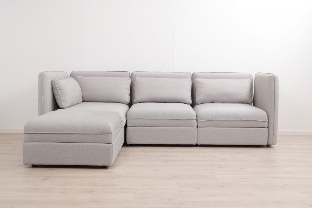 Nyrenset | IKEA Vallentuna hjørnesofa/modulsofa med 3 stk oppbevaringsmoduler