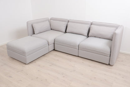 Nyrenset | IKEA Vallentuna hjørnesofa/modulsofa med 3 stk oppbevaringsmoduler