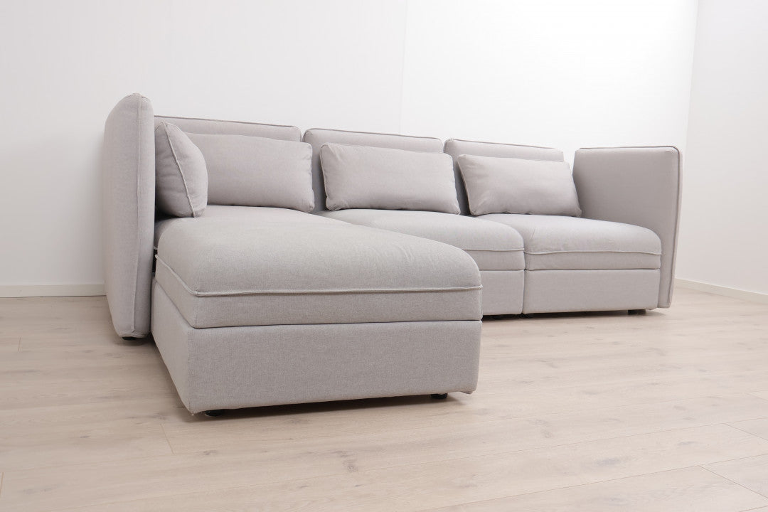 Nyrenset | IKEA Vallentuna hjørnesofa/modulsofa med 3 stk oppbevaringsmoduler