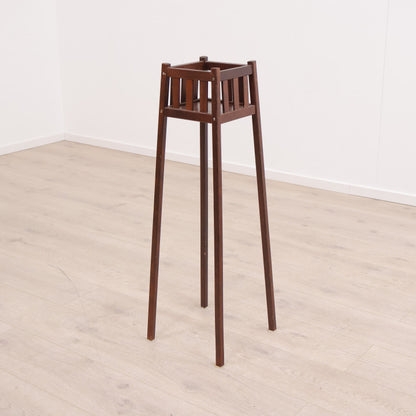 Retro pidestall med hylle for oppbevaring av planter/blomster