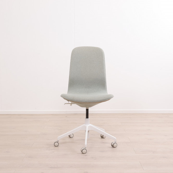 Nyrenset | IKEA LÅNGFJÄLL kontorstol, Gunnared grønn/hvit