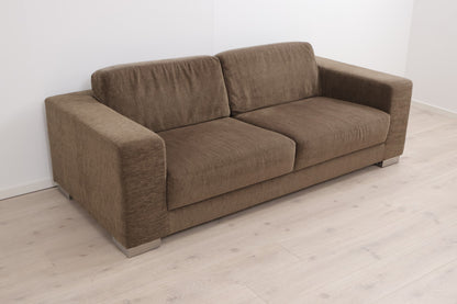 Nyrenset | Brun 3-seter sofa