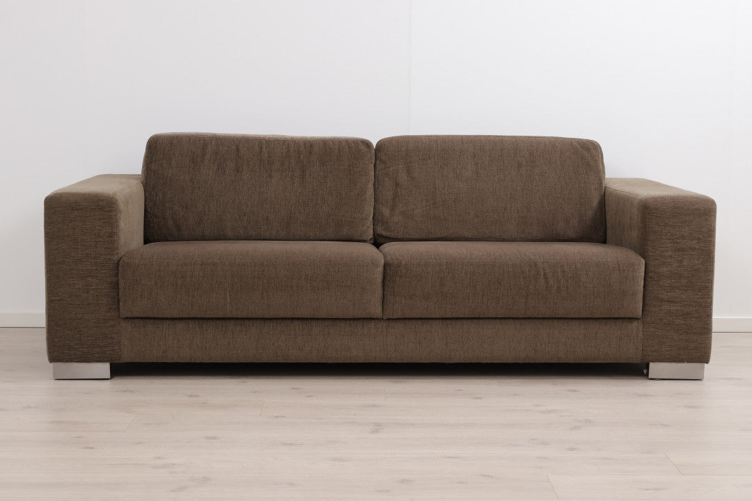 Nyrenset | Brun 3-seter sofa