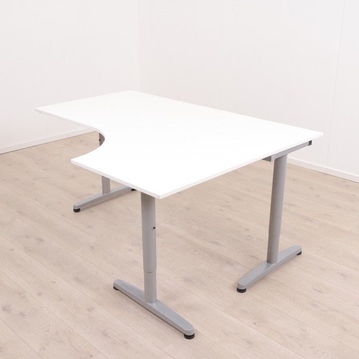 IKEA Galant manuell hev/senk skrivebord med høyresving