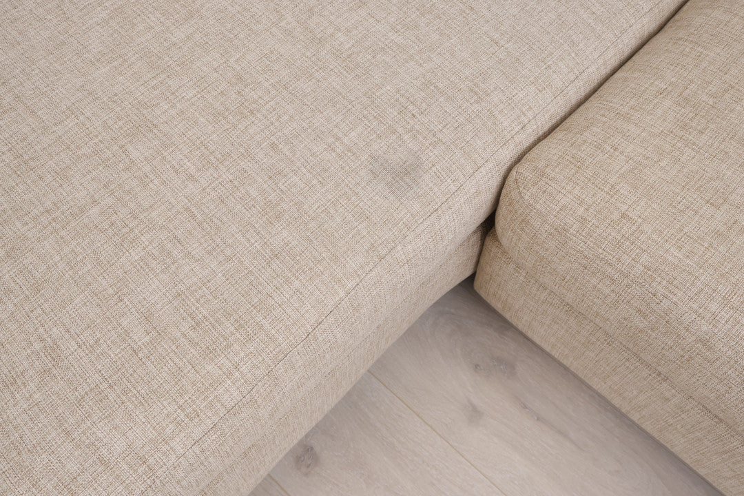 Nyrenset | Beige Bolia Scandinavia 3,5-seter sjeselongsofa/sovesofa med puff